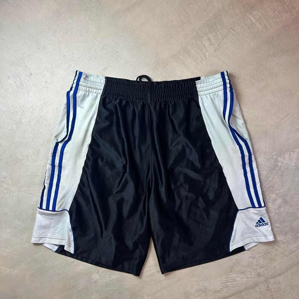 Adidas Men's Black and Navy Shorts